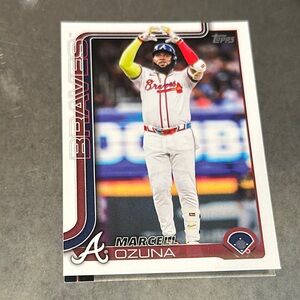 Topps Braves Player Card Marcell Ozuna